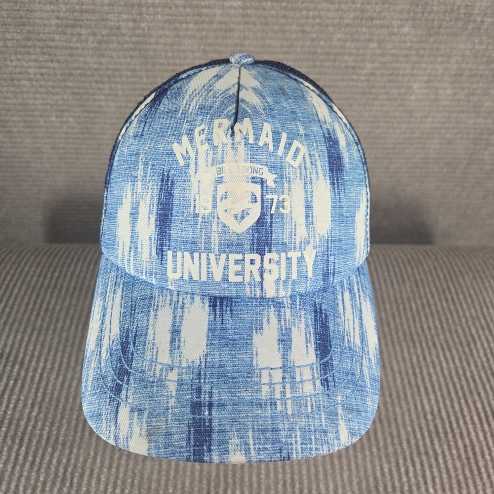 Billabong Womens OS Blue Mermaid University Ikat Mesh Snapback Trucker Hat